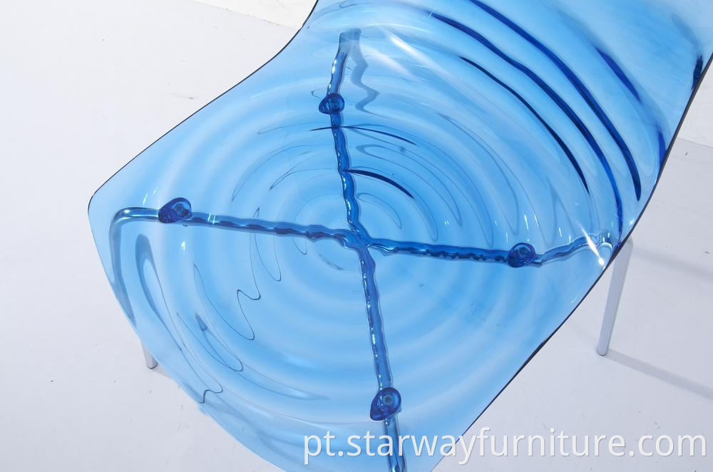 Water Shaped Plastic Chair